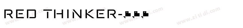 RED THINKER字体转换